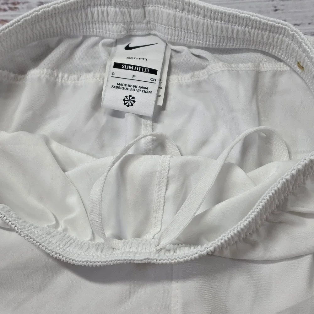 Nike Soccer Shorts Mens Small White Excellent Puma Futbol Club Dri-FIT Slim Fit